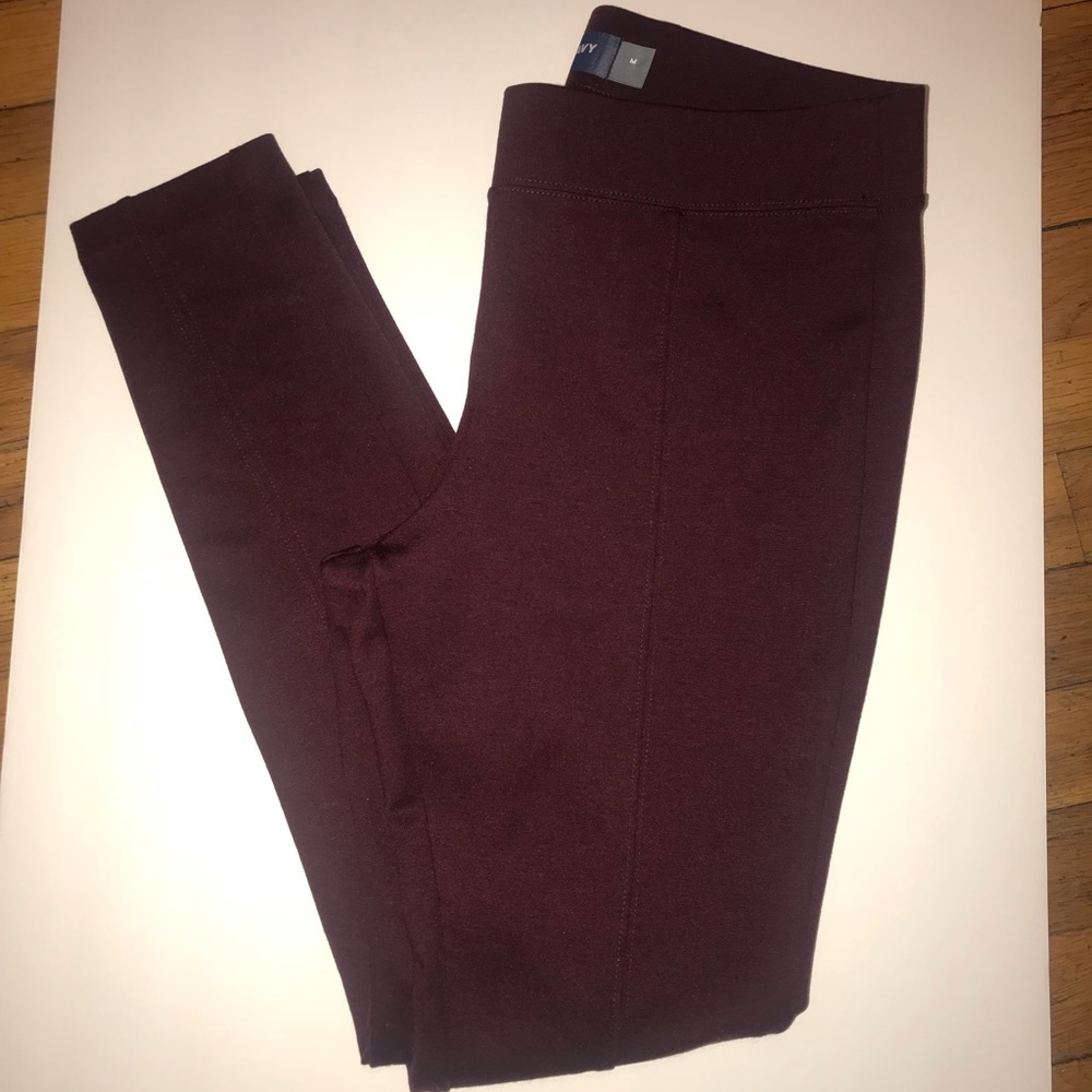 Ponte Pants in burgundy